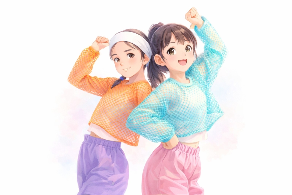 ダンスを習う小学生の女の子のイメージ