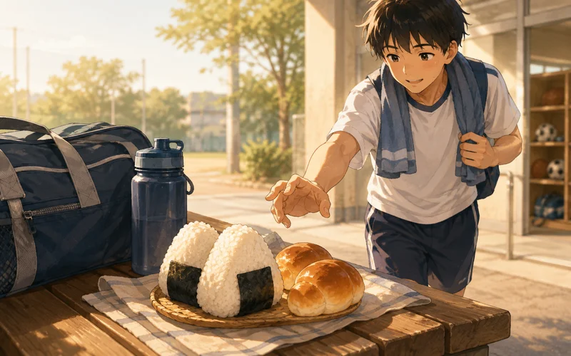 部活前後におすすめの補食例